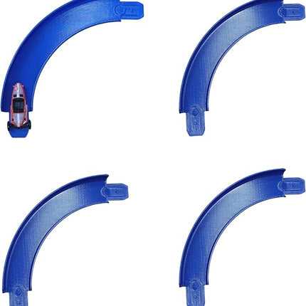 Track Pieces Connectors Compatible with Hot Wheels,90 Degree,Size XL,4 Packs