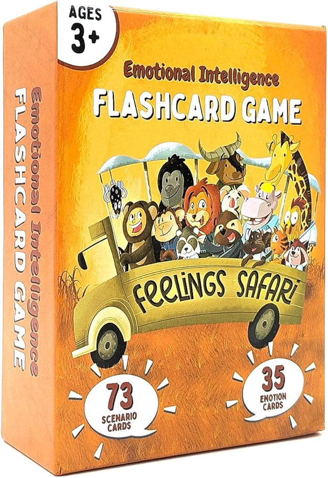 108 Feelings & Emotions Cards - Flashcard Game for Kids Emotional Intelligence - Facial Expressions & Scenarios - U.S. Company
