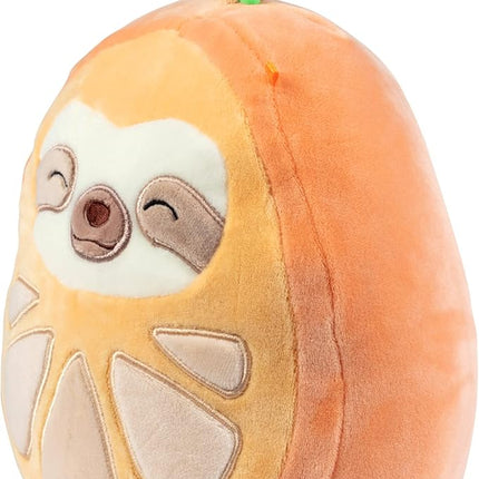 Squishmallow 8" Simon The Sloth Orange Plush Toy – Soft Cuddly Stuffed Animal for Boys, Girls, Kids, Toddlers & Collectors – Cute Hugging Sloth Gift for Birthday, Christmas, Sleepovers, and Playtime