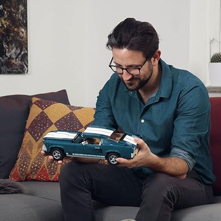 LEGO Creator Expert Ford Mustang 10265 Building Set - Exclusive Advanced Collector's Car Model, Featuring Detailed Interior, V8 Engine, Home and Office Display, Collectible for Adults and Teens