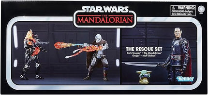 Star Wars The Vintage Collection The Mandalorian Rescue Set Multipack 3.75-Inch SDCC Exclusive F5551 Multicolored Play Set by Hasbro Ages 4 and Up