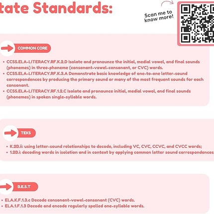 The Fidget Game Word Pop, CVC Words - Learn to Read in Weeks - Multisensory Reading & Phonics Interactive Game Ideal for Pre Kindergarten to 1st Grade (Packaging May Vary)