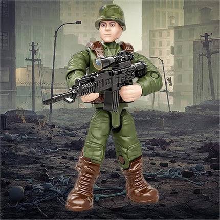 YEIBOBO ! Minifigures Blind Bags, Military Action Figures with Weapons and Accessories Mystery Pack Wolf Marines