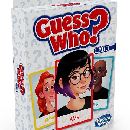 Hasbro Gaming Guess Who? Card Game for Kids, 2 Player Guessing Game, Fun Summer Activities, Vacation Travel Essentials, Ages 5+