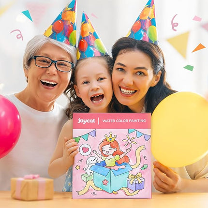 JoyCat Paint with Water Coloring Books for Toddlers, Watercolor Painting Sets for Kids Ages 3-5 4-8, Arts and Crafts Drawing Activities Toy Birthday Gift for Boys Girls (Party)