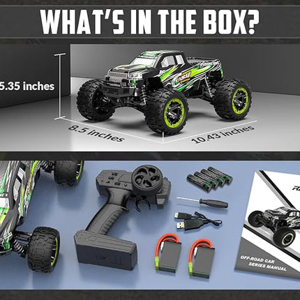 RACENT RC Truck 1:16 4x4 All Terrain RC Car 40KPH High Speed Remote Control Cars for Adults