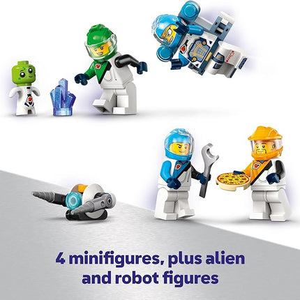 LEGO City Modular Galactic Spaceship Toy - Buildable Space Toy for Kids, Boys and Girls, Ages 7+ - Includes 4 Astronaut Minifigures & Alien Figure - Gift Idea for Birthdays and Holidays - 60446