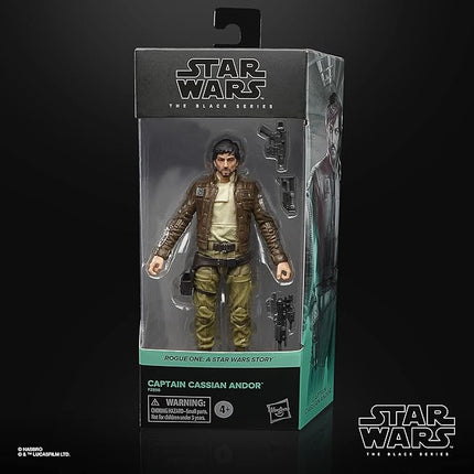 STAR WARS The Black Series Captain Cassian Andor 6-Inch-Scale Rogue One: A Story Collectible Figure, Toys for Kids Ages 4 and Up