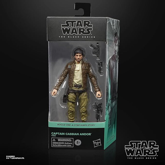 STAR WARS The Black Series Captain Cassian Andor 6-Inch-Scale Rogue One: A Story Collectible Figure, Toys for Kids Ages 4 and Up