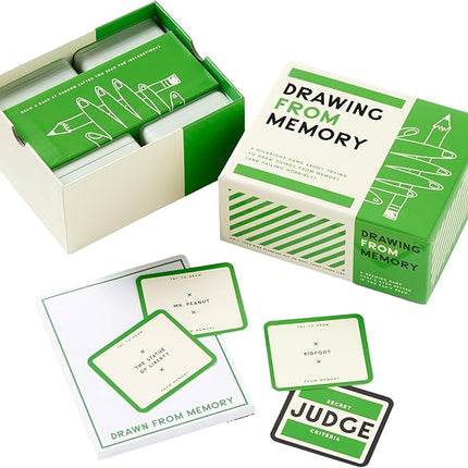 Brass Monkey Drawing from Memory - Social Party Game with 300+ Game Card Prompts for Drawing from Memory