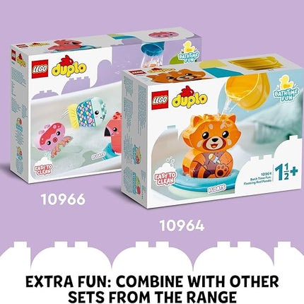 LEGO DUPLO 10965 - Bath Time Fun, Floating Animal Train Bathtub Water Toy for Babies and Toddlers 1.5-3 Years Old with Duck, Hippo, and Polar Bear, Easy to Clean, Great Tub Float Toy for Kids