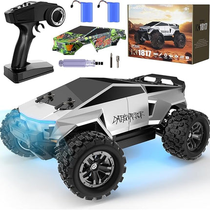 Fast RC Car Toys for Adults, 1:18 Scale RC Monster Truck Max 40 KPH High Speed 4WD Electric Vehicle with 2.4 GHz Remote, Kids Off-Road RC Cars, Birthday Gifts for 8+ Year Old Boys