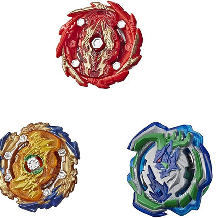 Beyblade Burst Rise Hypersphere Battle Hunters 3-Pack - Wizard Fafnir F5, Ogre O5, Bushin Ashindra A5 Battling Top Toys