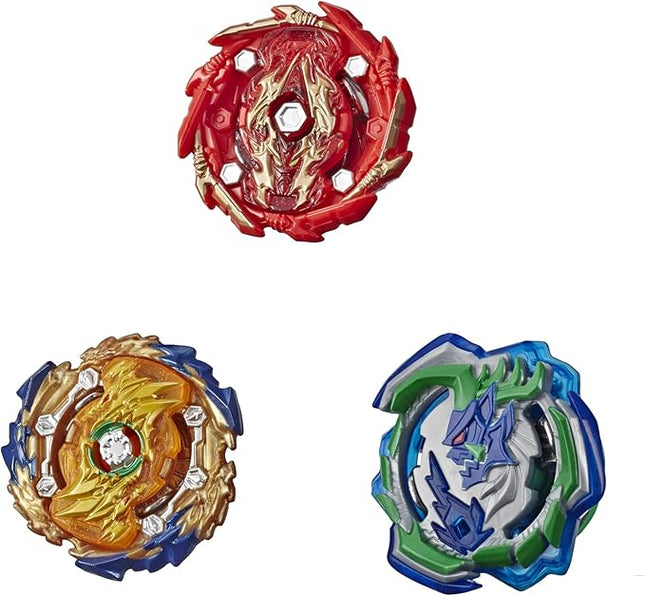 Beyblade Burst Rise Hypersphere Battle Hunters 3-Pack - Wizard Fafnir F5, Ogre O5, Bushin Ashindra A5 Battling Top Toys