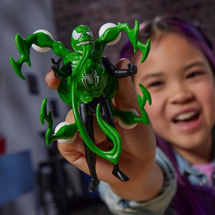 Spider-Man Marvel VenomVersus Epic World of Action Miles Morales Deluxe Figure with Accessories, 4-Inch Super Hero Toys for Kids Ages 4+