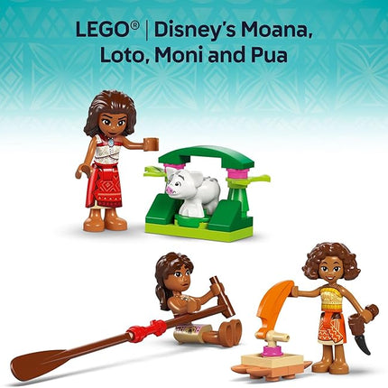 LEGO Disney Moana's Adventure Canoe Building Toy Set - Pretend Play Toy Boat for Kids, Girls & Boys, Ages 6+ - Gift for Birthdays - 43270