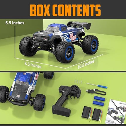 RACENT RC Truck 1:16 4x4 All Terrain RC Car 40KPH High Speed Remote Control Cars for Adults