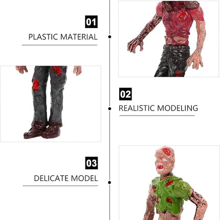 Zerodeko 12 PCS Toy Zombie Action Figures with Movable and Detachable Joints, Mini Zombie Figurines for Presents, Decoration, and Party Favors