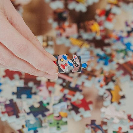 an Afternoon in The 80s Retro 1000-Piece Jigsaw Puzzle by Rachid Lotf | Brain Teaser Activity for Kids and Adults | 28 x 20 Inches