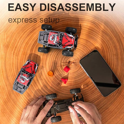 RC Off-Road Vehicle Model, 1/32 Scale 4WD Mini Electric 2.4G Remote Control High Speed Drift Off-Road, Mini Racing Drift Car for Adults