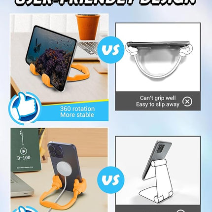 Stocking Stuffers for Teens Girls Women Cell Phone Holder: Thumbs Up Lazy Phone Stand Gifts for Adults Kids Boys Men Teenager Wife Mom Funny Gag Gadgets Ideas Who Wants Nothing Gift for Christmas