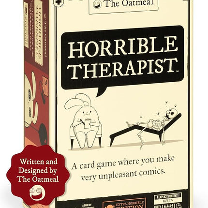 Horrible Therapist: Extra Horrible Edition by Exploding Kittens - A Card Game for 3-8 Players, Ages 17+ - Adult Party Game for Family Night