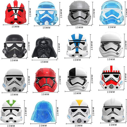 Military Minifigures Weapon Armor Kit for Star War Army Weapons and Accessories Set Compatile with Major Building Block Brand - 52pcs