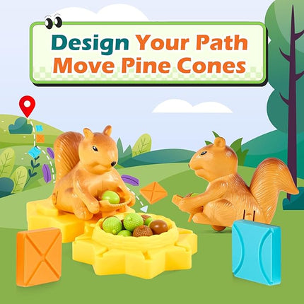 Airkid STEM Board Games Kids Brain Teasers Toys, Road Builder Logic Puzzle Games, Montessori Educational Learning Toys Birthday Gifts for Age 4-8 Year Old