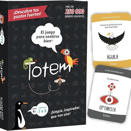 Totem Español El Juego de Sentirse Bien – Juego de Cartas de Terapia y Team Building para Niños, Adultos y Familias, Ideal para Consejería, Mindfulness y Autoestima (Original Edition-Spanish Box)