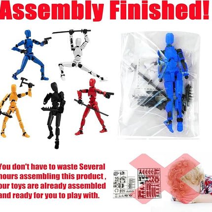 Assembly Completed 2025 New Titan 13 Action Figure,Lucky Robot 13 Action Figures 3D Printed Multi Jointed Movable Figure,Nova 13 Action Figure for Collectors Desktop Decorations(White 1PC)