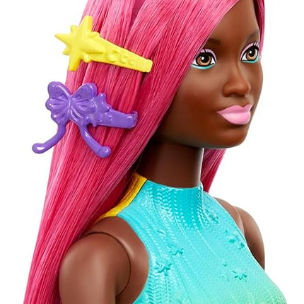 Barbie Unicorn Doll with 7-Inch-Long Magenta Fantasy Hair & Colorful Accessories for Styling Play, Themed Headband & Tail