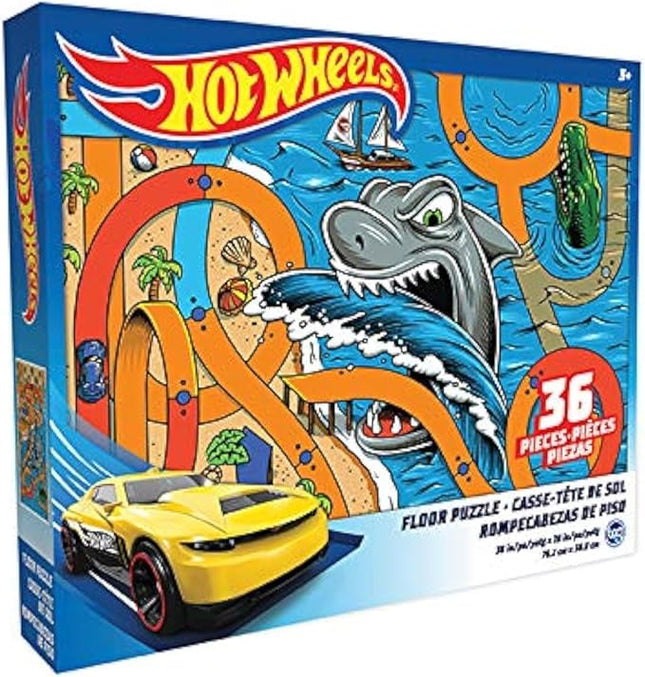 Hot Wheels - Kids Floor Puzzle. Educational Gifts for Boys and Girls. Colorful Pieces Fit Together Perfectly. Great Preschool Aged Learning Gift.