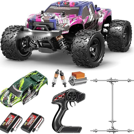 Rc Cars 1:18 All Terrain RC Car for Adults & Boys (HS18305), 4WD Off-Road RC Truck High Speed Fast 40+ KPH, 4X4 Waterproof Remote Control Car with 2 Rechargeable Batteries