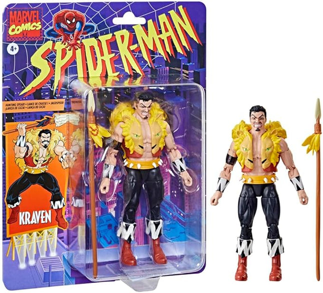 Hasbro Figure Kraven Spiderman Marvel Comics 15cm