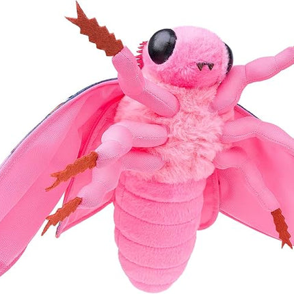 Hawkmoth Plush Toy，Hawkmoth Stuffed Animal，Pink，L