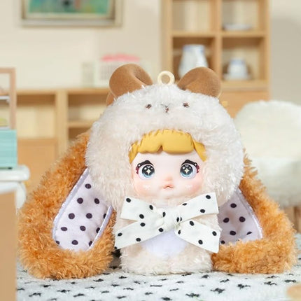 Nommi Blind Box, Cute Vinyl Plush Blind Box Figures,Nommi Baby Sweetheart Series Plush Doll, Kawaii Collectible Toys Figure Mystery Box for Gifts, Whole Set 8 Pcs (Without Duplicates)