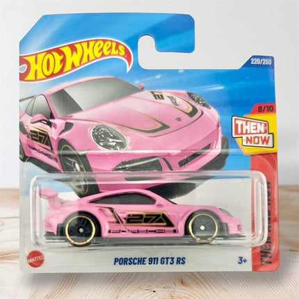 Hot Wheels Porsche 911 GT3 RS, Pink Die-Cast Model Car, Then and Now Collection