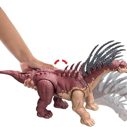 Mattel Jurassic World Gigantic Trackers Action Figure, Bajadasaurus Dinosaur Toy with Rampage Neck Attack, Evolution Spikes, Tail Whip & Digital Play