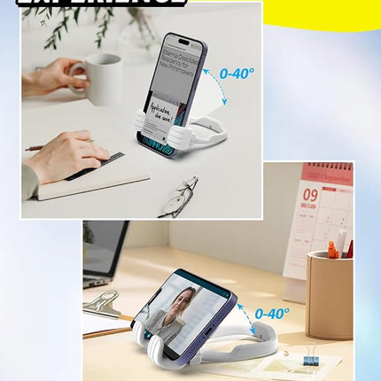 Stocking Stuffers for Men Women Teens Kids: Thumbs Up Lazy Phone Stand Holder for Desk Funny Gadgets for Teenage Boys Girls Dad Father Mother Mom Son Daughter Husband Wife Adults Gifts for Christmas