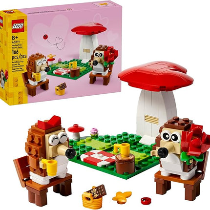 LEGO Hedgehog Picnic Date Building Toy - Animal Figures and Playset for Kids, Boys and Girls, Ages 8+ - Gift for Her and Him - with 2 Hedgehog Toys and Accessories - 40711