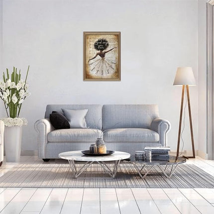 African American Jigsaw Puzzles 500 Pieces for Adults, Dancing with God Says You are Quote, Black Woman Wooden Puzzle for Stress Relief, Challenging Brain Teaser & Home Decor