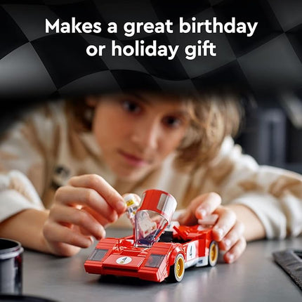 LEGO Speed Champions 1970 Ferrari 512 M 76906 Building Set - Sports Red Race Car Toy, Collectible Model Building Set with Racing Driver Minifigure, Gift for Grandchildren, Boys, Girls and Kids Ages 8+