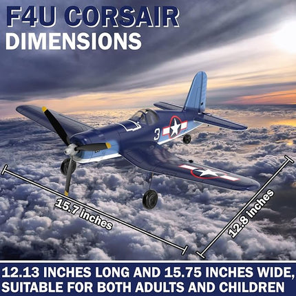 LEAMBE 4 Channel RC Plane - Ready to Fly Aerobatic Aircraft, Easy Control for Beginners, F4U Corsair RC Airplane Best Gift for Boys