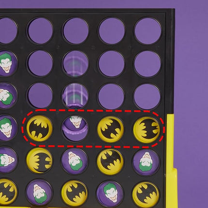 Connect 4 Batman Game | Batman-Themed 4 in a Row Game | Ages 6 and Up| for 2 Players | Strategy Board Games for Kids and Families (Amazon Exclusive)