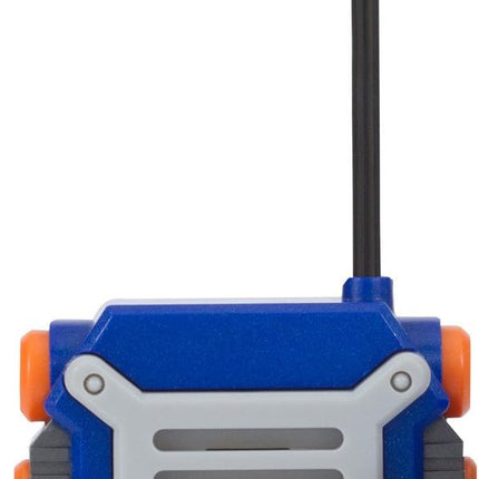 Nerf Walkie Talkie for Kids Fun at The Touch of A Button, Set of 2, 1000' Range by Sakar, Rugged Pair Battery Powered Gray Blue & Orange