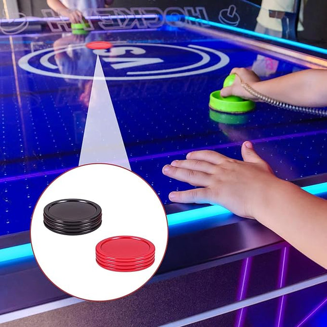 2.5 Inch Hockey Pucks, 8 Pcs Air Hockey Pucks Set Durable Puck for Air Hockeys Table Compatible with Standard Pushers and Goals Hockeys Replacement Puck Parts Set Game Tables Accessories