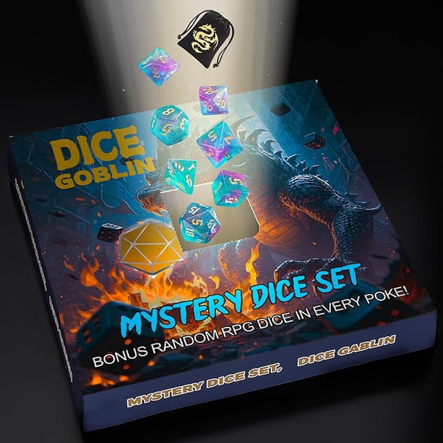 CiaraQ Polyhedral Dice Set - DND Role Playing Dice for Dungeons and Dragons RPG Table Games, Random Color, 63pcs