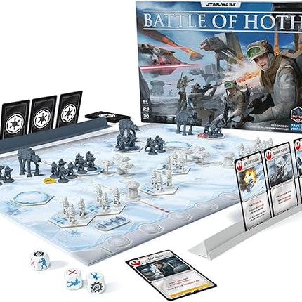 Asmodee Star Wars: Battle of Hoth Board Game - Command The Imperial Army or Rebel Forces in a Fast-Paced Miniatures Strategy Game, Ages 8+, 2-4 Players, 30 Minute Playtime