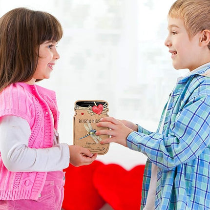 Valentines Day Gifts for Kids - 30 Pack Love Bug Card Bulk 6 Different Bugs Toy - Funny Greeting Valentine Exchange Cards for Boys Girls School Class Classroom Party Favors