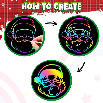 ZMLM Kids Rainbow Scratch Paper Art Crafts Mini Notes Kids Gifts 4 5 6 7 8 9 10 Years Old Girls Boys Students Teens Classroom Prizes School Supplies Birthday Party Toy Activity Stocking Stuffers